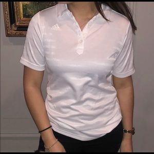Adidas white golf or tennis tee shirt size XS